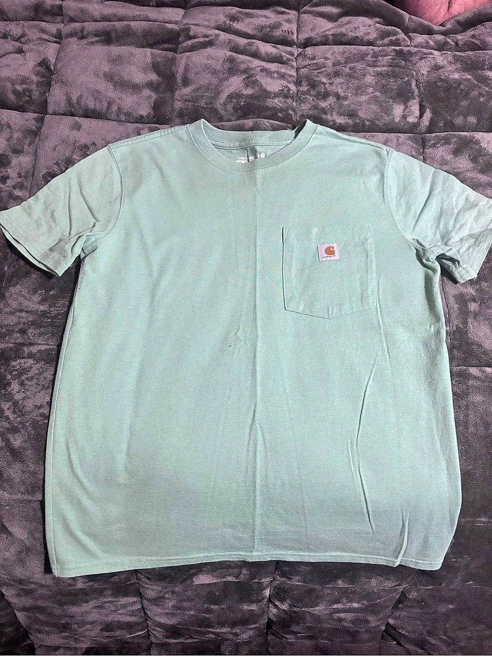 Carhartt Loose Fit Pocket T-Shirt 2-Pack Pocket T-Shirts Medium Green & purple